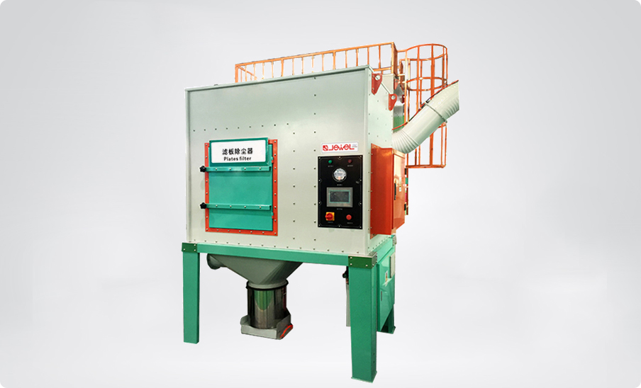 Filter plate type dust collector
